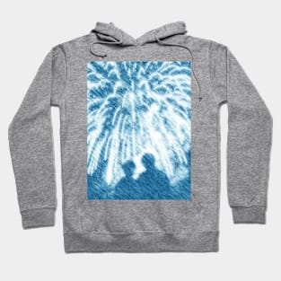 Fireworks Couple Silhouette Hoodie